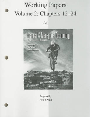 Book cover for Working Papers for Financial and Managerial Accounting, Volume 2