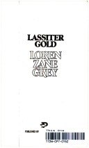 Book cover for Lassiter Gold