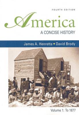 Book cover for America: A Concise History, Volume 1
