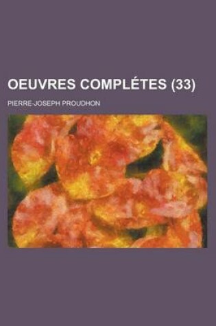 Cover of Oeuvres Completes (33)