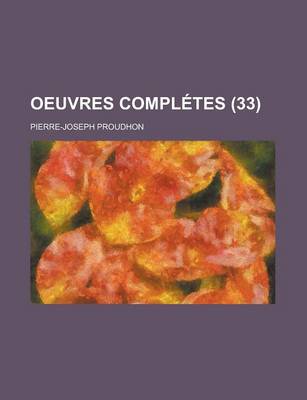 Book cover for Oeuvres Completes (33)