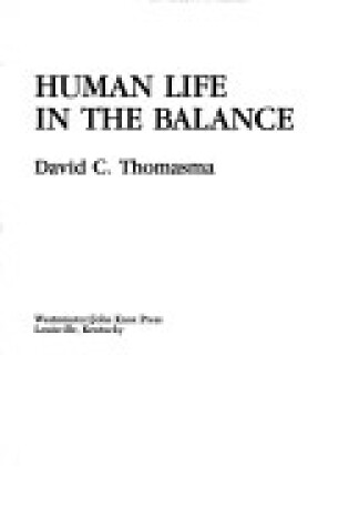 Cover of Human Life in the Balance