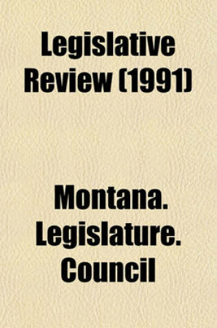 Cover of Legislative Review (1991)