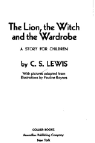 Cover of Lion Witch Wardrobe