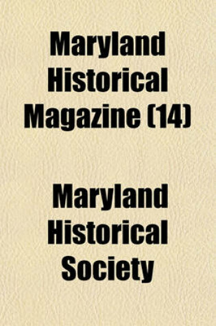 Cover of Maryland Historical Magazine (Volume 14)