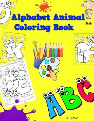 Book cover for Alphabet Animals Coloring Book