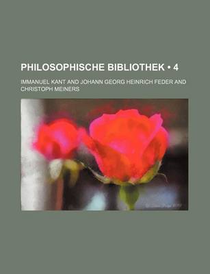 Book cover for Philosophische Bibliothek (4)