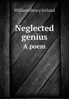 Book cover for Neglected genius A poem