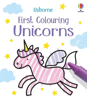 Book cover for First Colouring Unicorns