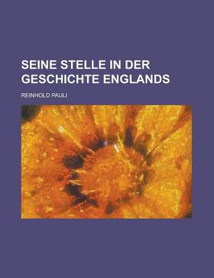 Book cover for Seine Stelle in Der Geschichte Englands
