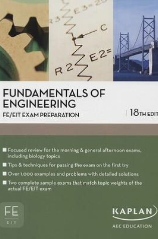 Cover of Fundamentals of Engineering FE/EIT Exam Prep