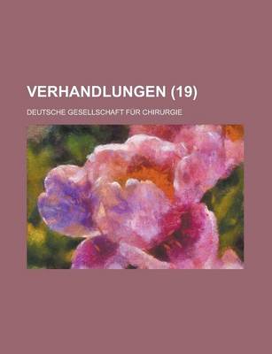 Book cover for Verhandlungen (19)