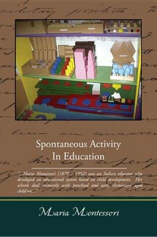 Cover of Spontaneous Activity in Education (eBook)