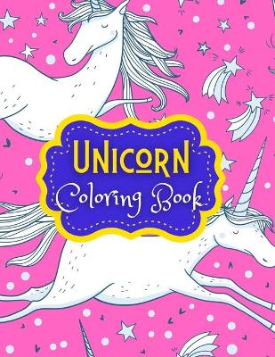 Book cover for Unicorn Coloring Book