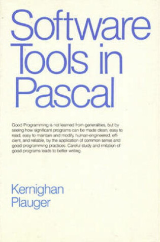 Cover of Software Tools in Pascal
