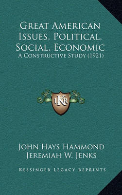 Book cover for Great American Issues, Political, Social, Economic