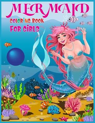 Book cover for Mermaid Coloring Book for Girls