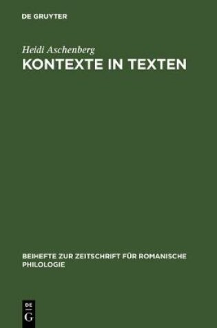 Cover of Kontexte in Texten
