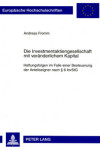Book cover for Die Investmentaktiengesellschaft Mit Veraenderlichem Kapital
