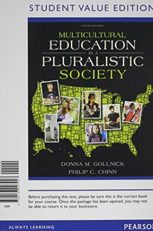 Cover of Multicultural Education in a Pluralistic Society, Student Value Edition Plus New Myeducationlab with Pearson Etext -- Access Card Package