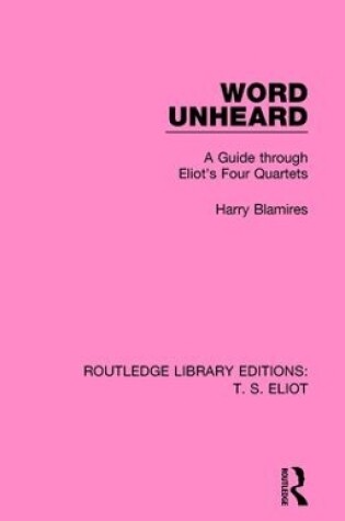 Cover of Word Unheard