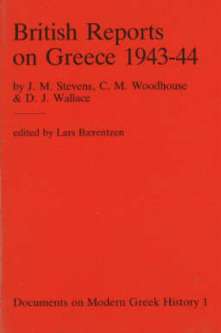 Cover of British Reports on Greece 1943-44