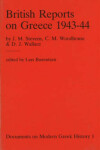 Book cover for British Reports on Greece 1943-44