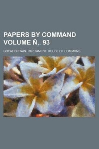 Cover of Papers by Command Volume N . 93