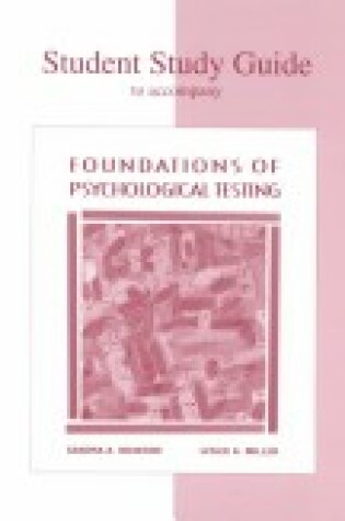 Cover of Foundations of Psychological Testing