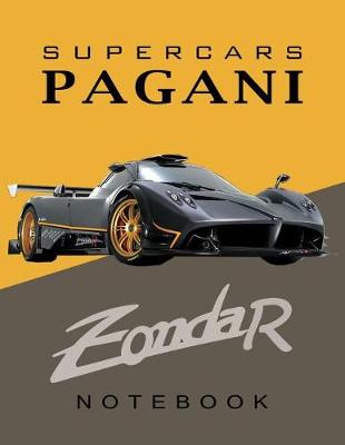 Book cover for Supercars Pagani Zonda R Notebook