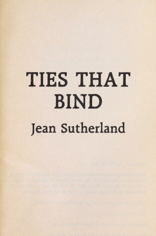 Cover of Ties That Bind