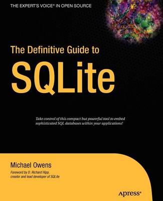 Book cover for The Definitive Guide to Sqlite