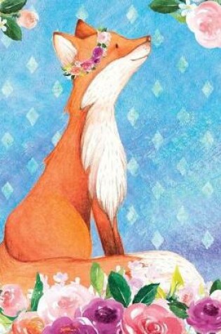 Cover of My Big Fat Journal Notebook For Animal Lovers Red Fox In Flowers