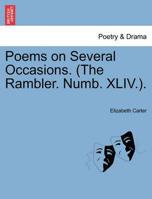 Book cover for Poems on Several Occasions. (the Rambler. Numb. XLIV.).