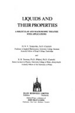 Cover of Liquids & Their Properties Clo