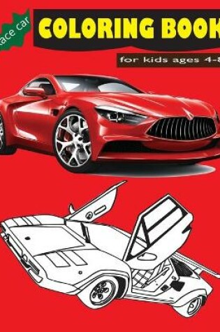 Cover of Race car coloring books for kids ages 4-8