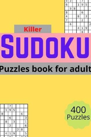 Cover of Killer sudoku puzzles book for adults