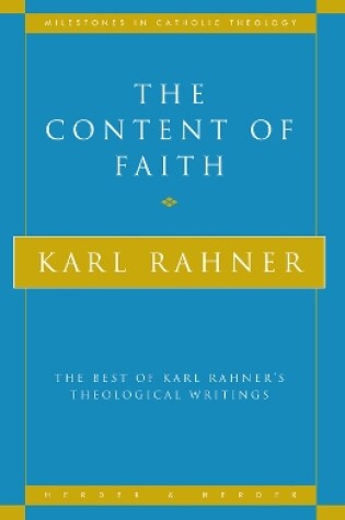 Cover of Content of Faith