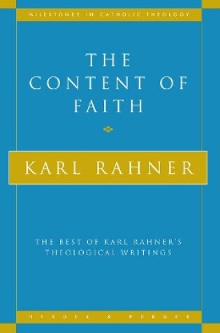 Cover of Content of Faith