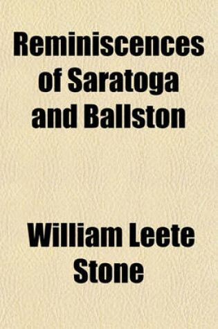 Cover of Reminiscences of Saratoga and Ballston