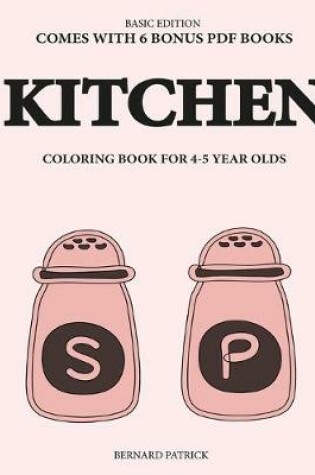 Cover of Coloring Book for 4-5 Year Olds (Kitchen)