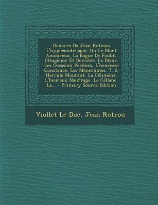 Book cover for Oeuvres de Jean Rotrou