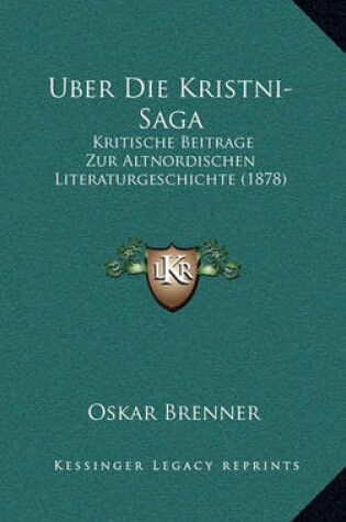 Cover of Uber Die Kristni-Saga