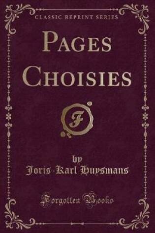 Cover of Pages Choisies (Classic Reprint)