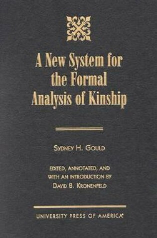 Cover of New System for the Formal Analysis of Kinship