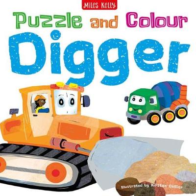 Book cover for Puzzle and Colour: Digger