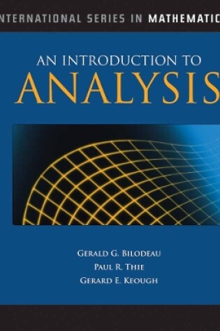 Cover of An Introduction to Analysis