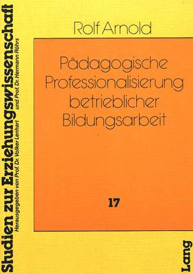 Book cover for Paedagogische Professionalisierung Betrieblicher Bildungsarbeit