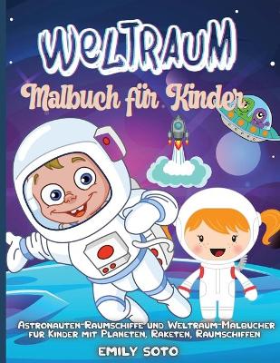 Book cover for Weltraum-Malbuch für Kinder