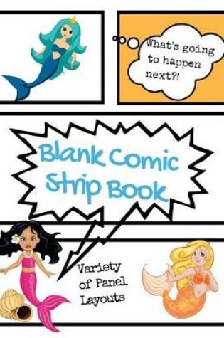 Cover of Blank Comic Strip Book Mermaids